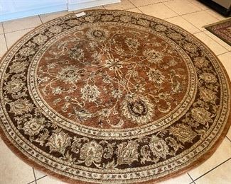 Large round rug...