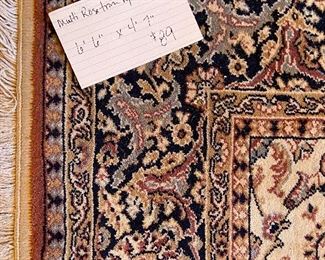 Another nice fringed rug. 6' 6" X 4'7".