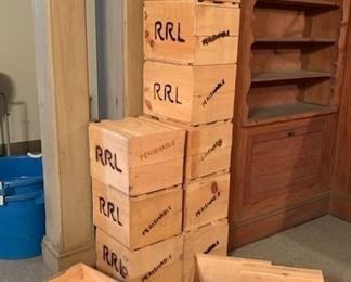 wood  storage boxes