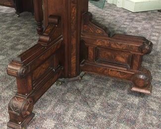 Beautiful Burl wood Detail on base