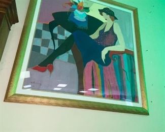 Large Framed Tarkay Artist Proof Serigraph