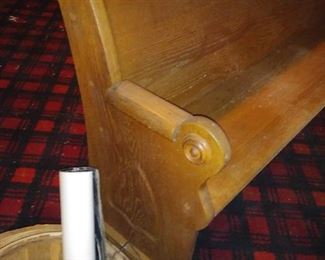 Antique 10' church pew - 1 of 2