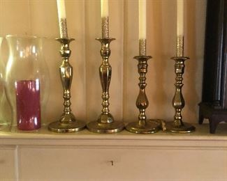 Brass candlesticks