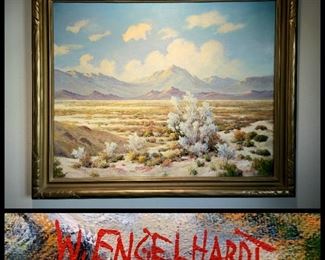 WILLIAM ENGELHARDT, listed artist, 1892-1969 Oil on Canvas in vintage frame $400 OBO