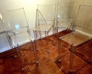 set of 4 Philippe Starck "La Marie" dining chairs, MADE IN ITALY $450 OBO