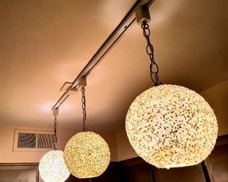 Mid-Century 3-light track fixture $175 OBO