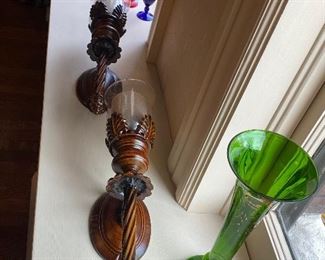 PAIR OF WALL SCONCES
