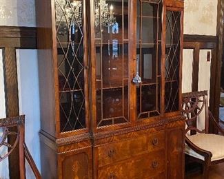 LOVELY INLAID CHINA CABINET 