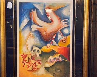 ALEXANDRA NECHITA "SPRINKLE THE JOY OF PEACE" SIGNED NUMBERED LITHOGRAPH, FRAMED