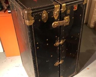 Steamer trunk by the OshKosh Trunk company - with Marshall Field & Co. label