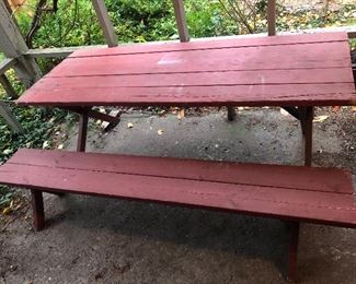 6 ft. picnic table with 1 bench