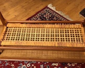 Underside of coffee table - cane is in great condition!