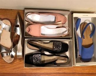Women’s shoes (size 9/9.5) - pink ones are Bruno Magli, black ones from I. Magnin