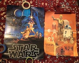 1977 Star Wars posters - there’s more S.W. stuff not in photos (towel, etc.)