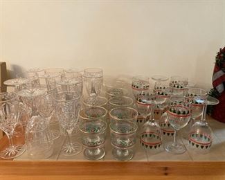 Stemware and holiday glasses