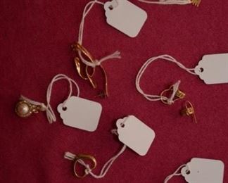 14K gold - earrings, charms, pendants