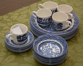 English blue and white china
