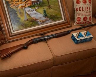 Ithaca Model 37 Feather Light 12-gauge pump shotgun made in the USA