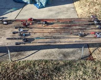 fishing rods and reels -- a few left...