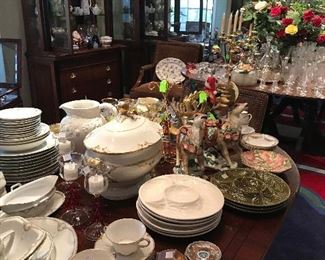 Formal Dining Room filled with Crystal and China