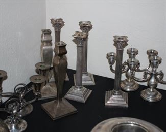 Sterling candlesticks