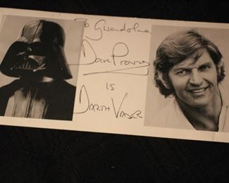 Dan Prowse Darth Vader signed photo