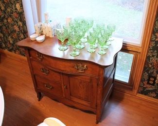 Victorian oak washstand