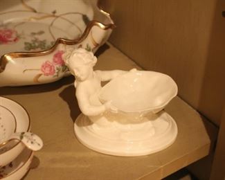 Royal Worcester blanc de chine sweet meat dish