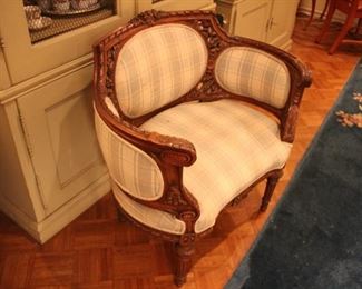 Carved armchair