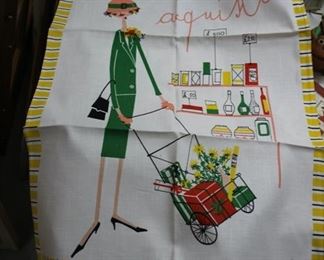 Vintage Milvia tea towels