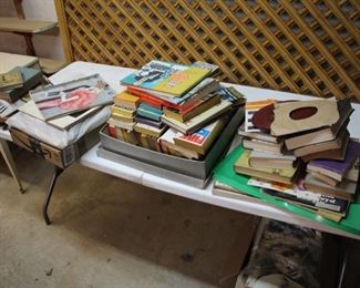 LOTS of books, sheet music, magazines.....