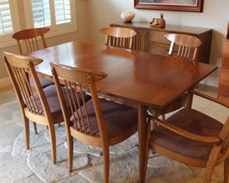 Mid Century dining room set by Sculptra Broyhill
