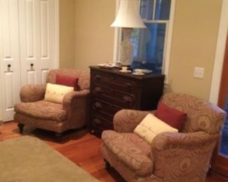 Two overstuffed chairs