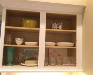 Haeger vase. Serving bowls.