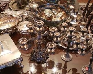 Nice batch of Silver Plate plus big pieces