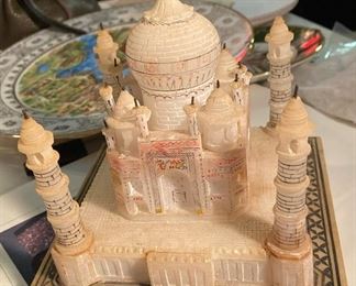 White Marble Taj Mahal Collectible Replica Handcrafted Home Decor' 
