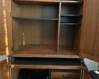 Armoire/Bedding Cabinet/Desk/Coffee Bar.  This Item is Located at the home in the Lakes and Still Available