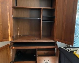 Armoire/Bedding Cabinet/Desk/Coffee Bar.  This Item is Located at the home in the Lakes and Still Available