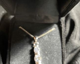 Triple CZ Stone Pendant