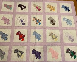 Vintage Sun Bonnet Sue Hand Quilted 
