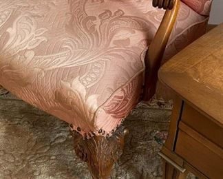 Antique / Vintage Open Armchair, Ball & Claw Feet (Photo 2 of 2)