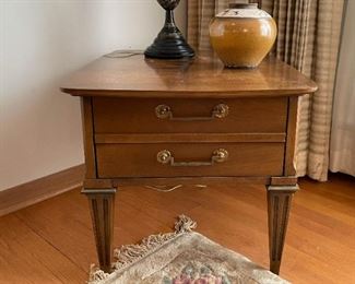 Mid Century 2-Drawer End Table (Photo 1 of 2)
