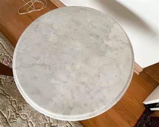 Round Marble Pedestal Table (Photo 2 of 2)