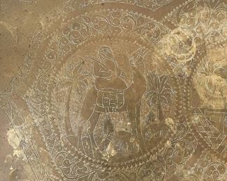 Brass Turkish Tray Table, 1950's (Photo 3 of 4)