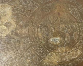 Brass Turkish Tray Table, 1950's (Photo 4 of 4)