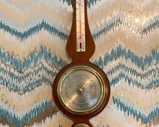Vintage Wall Barometer / Thermometer