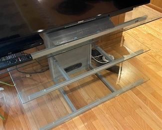 Metal & Glass TV / Entertainment Stand