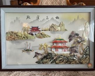 Framed Asian Artwork (3D)