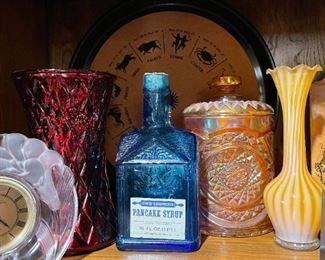 Astrology Tray & Peach Glass Canister are SOLD.