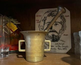 Brass Mortar & Pestle